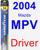 Driver Wiper Blade for 2004 Mazda MPV - Hybrid