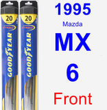 Front Wiper Blade Pack for 1995 Mazda MX-6 - Hybrid