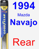 Rear Wiper Blade for 1994 Mazda Navajo - Hybrid