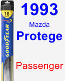 Passenger Wiper Blade for 1993 Mazda Protege - Hybrid