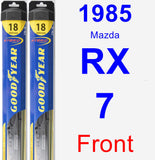 Front Wiper Blade Pack for 1985 Mazda RX-7 - Hybrid