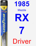 Driver Wiper Blade for 1985 Mazda RX-7 - Hybrid