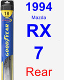 Rear Wiper Blade for 1994 Mazda RX-7 - Hybrid