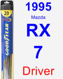 Driver Wiper Blade for 1995 Mazda RX-7 - Hybrid