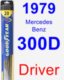 Driver Wiper Blade for 1979 Mercedes-Benz 300D - Hybrid