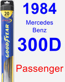 Passenger Wiper Blade for 1984 Mercedes-Benz 300D - Hybrid