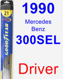 Driver Wiper Blade for 1990 Mercedes-Benz 300SEL - Hybrid