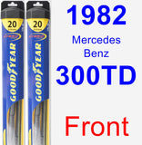 Front Wiper Blade Pack for 1982 Mercedes-Benz 300TD - Hybrid