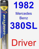 Driver Wiper Blade for 1982 Mercedes-Benz 380SL - Hybrid