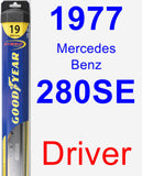 Driver Wiper Blade for 1977 Mercedes-Benz 280SE - Hybrid