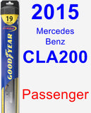 Passenger Wiper Blade for 2015 Mercedes-Benz CLA200 - Hybrid