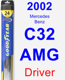 Driver Wiper Blade for 2002 Mercedes-Benz C32 AMG - Hybrid