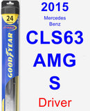 Driver Wiper Blade for 2015 Mercedes-Benz CLS63 AMG S - Hybrid