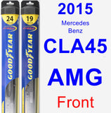 Front Wiper Blade Pack for 2015 Mercedes-Benz CLA45 AMG - Hybrid