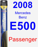 Passenger Wiper Blade for 2008 Mercedes-Benz E500 - Hybrid