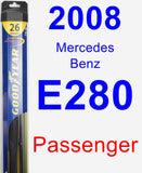 Passenger Wiper Blade for 2008 Mercedes-Benz E280 - Hybrid