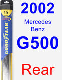 Rear Wiper Blade for 2002 Mercedes-Benz G500 - Hybrid