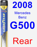 Rear Wiper Blade for 2008 Mercedes-Benz G500 - Hybrid