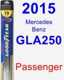 Passenger Wiper Blade for 2015 Mercedes-Benz GLA250 - Hybrid