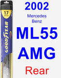 Rear Wiper Blade for 2002 Mercedes-Benz ML55 AMG - Hybrid