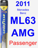 Passenger Wiper Blade for 2011 Mercedes-Benz ML63 AMG - Hybrid