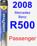 Passenger Wiper Blade for 2008 Mercedes-Benz R500 - Hybrid