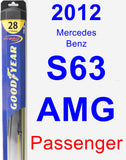 Passenger Wiper Blade for 2012 Mercedes-Benz S63 AMG - Hybrid
