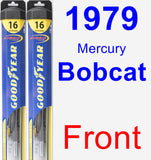 Front Wiper Blade Pack for 1979 Mercury Bobcat - Hybrid