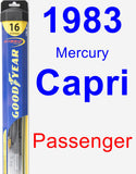 Passenger Wiper Blade for 1983 Mercury Capri - Hybrid