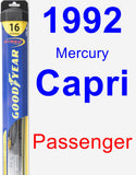 Passenger Wiper Blade for 1992 Mercury Capri - Hybrid