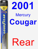 Rear Wiper Blade for 2001 Mercury Cougar - Hybrid