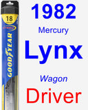 Driver Wiper Blade for 1982 Mercury Lynx - Hybrid