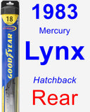 Rear Wiper Blade for 1983 Mercury Lynx - Hybrid