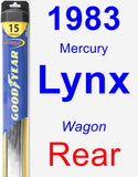 Rear Wiper Blade for 1983 Mercury Lynx - Hybrid