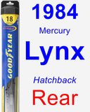 Rear Wiper Blade for 1984 Mercury Lynx - Hybrid