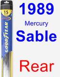 Rear Wiper Blade for 1989 Mercury Sable - Hybrid