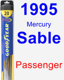 Passenger Wiper Blade for 1995 Mercury Sable - Hybrid