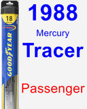 Passenger Wiper Blade for 1988 Mercury Tracer - Hybrid