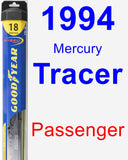 Passenger Wiper Blade for 1994 Mercury Tracer - Hybrid