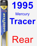 Rear Wiper Blade for 1995 Mercury Tracer - Hybrid