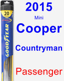 Passenger Wiper Blade for 2015 Mini Cooper Countryman - Hybrid