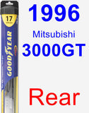 Rear Wiper Blade for 1996 Mitsubishi 3000GT - Hybrid