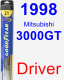 Driver Wiper Blade for 1998 Mitsubishi 3000GT - Hybrid