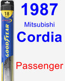 Passenger Wiper Blade for 1987 Mitsubishi Cordia - Hybrid