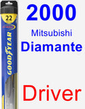 Driver Wiper Blade for 2000 Mitsubishi Diamante - Hybrid