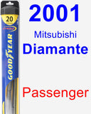 Passenger Wiper Blade for 2001 Mitsubishi Diamante - Hybrid