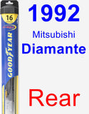 Rear Wiper Blade for 1992 Mitsubishi Diamante - Hybrid