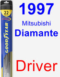 Driver Wiper Blade for 1997 Mitsubishi Diamante - Hybrid