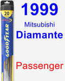 Passenger Wiper Blade for 1999 Mitsubishi Diamante - Hybrid