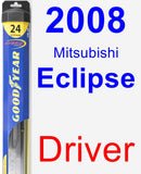 Driver Wiper Blade for 2008 Mitsubishi Eclipse - Hybrid